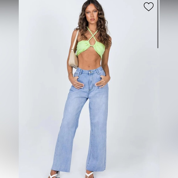 2/$40 Princess Polly Wide Leg Jeans 26.5 Inseam - Picture 2 of 6